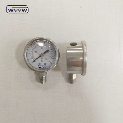 Medidor de pressão com líquido 50 mm inferior 1/4" Npt OEM Pressometer