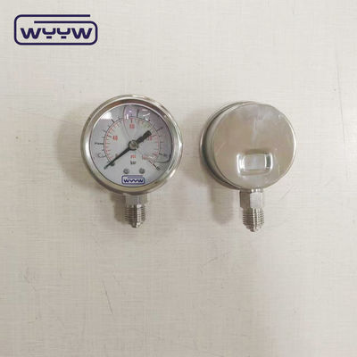 Medidor de pressão com líquido 50 mm inferior 1/4" Npt OEM Pressometer