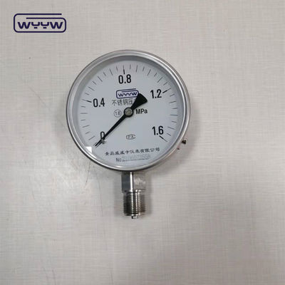 Medidor de pressão de aço inoxidável