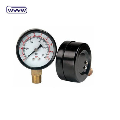 Medidor de pressão seca Vertical 2,5 "Medidor de pressão do ar Barra Psi Double Scale