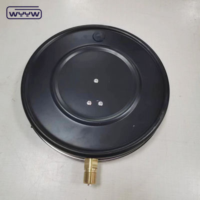 250mm Economy Pressure Gauge Kgf/Cm2 0,6MPa Abaixo Preto aço Precisão 1,6%