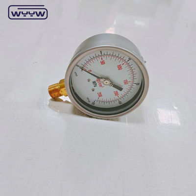 Pressão de gás do manômetro de aço inoxidável de bezel 0-25MPa 0-250kgf/Cm2