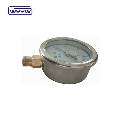 0-100 Mpa Manômetro Medidor de Pressão do Ar Tipo de Conexão de Portão Inferior Caixa de Brass