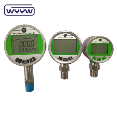 Medidor de pressão digital de 100 mm 12 meses Temperatura de trabalho 20- 140 ° F -6,67 a 60 ° C Medição precisa