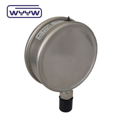 Medidor de pressão de 100 mm com janela acrílica e fácil instalação