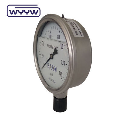 Medidor de pressão de 100 mm com janela acrílica e fácil instalação