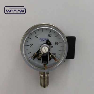 Medidor de pressão industrial de 63 mm Medidor de pressão elétrico de contato com 2,5% de precisão