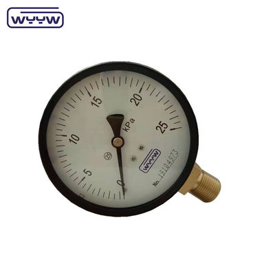 150 mm Medidor de pressão de cápsula Material de caixa de aço preto durável para ambientes de alta pressão