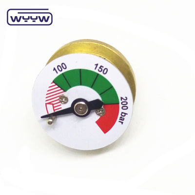 Display analógico de mini manômetro de pressão personalizável para medições precisas 23mm 25mm 28mm 38mm