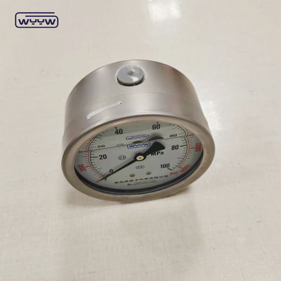 11 Anos de Experiência em Produção Manômetro de Pressão 0-100Mpa Faixa de Pressão Base de Montar