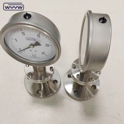 1/4 1/2 &quot;Inch NPT BSP Diafragma Gauge Localização de conexão inferior ± 2,5% 1,6% Precisão