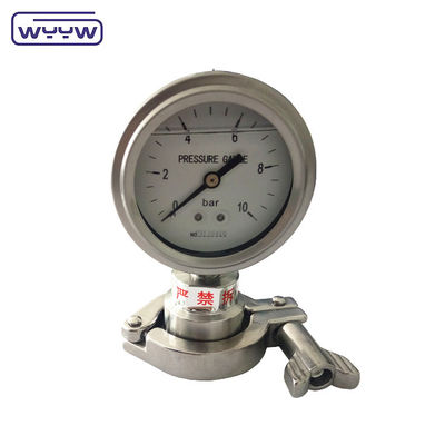 60mm 100mm Thread Standard PT Diafragma Vacuum Gauge