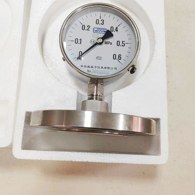 Conexão inferior NPT Thread Diafragma padrão Tipo de manômetro de pressão para controle e monitoramento de pressão preciso