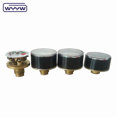 22 mm-41 mm Mini manômetro de pressão 1/8''G Fios de montagem traseira 1/8' 'G NPT Tamanho nominal