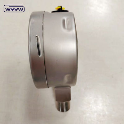 Baioneta Ss304 Caixa ss316 Filamento Glicerina Preenchido Vidro de Segurança Medidor de Pressão com indicador de ajuste