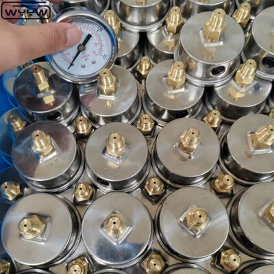 Medidor de pressão de vácuo de aço inoxidável com tamanho do mostrador de 2′′ e faixa de pressão personalizada