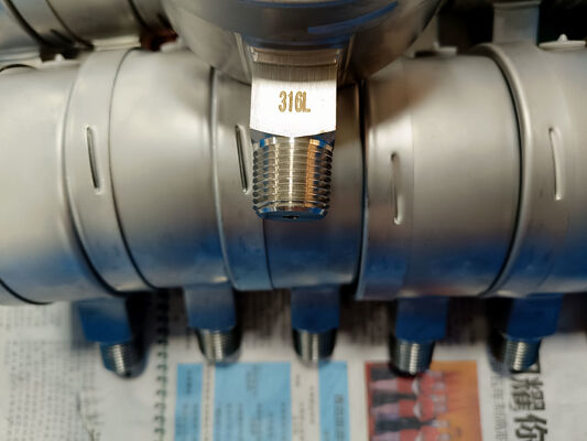 Medidor de pressão de aço inoxidável de 4 polegadas 316 com anel de baioneta para desempenho à prova de choque