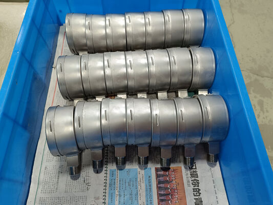 Medidor de pressão de aço inoxidável de 4 polegadas 316 com anel de baioneta para desempenho à prova de choque