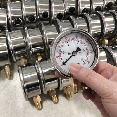 2.5 inch 63mm Glycerine Filled Pressure Gauge with Stainless Steel Case and Vibration Resistance