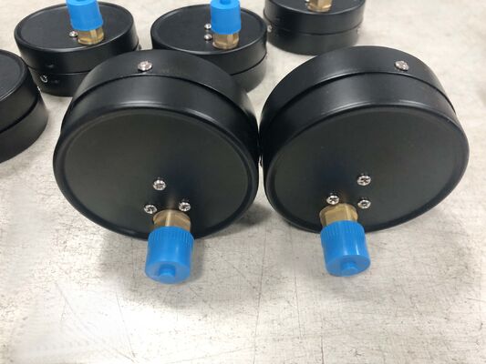 Manômetro para Tanque de Ar Comprimido de 4 polegadas (100mm) com Faixa de 0-1.6MPa e Zonas de Segurança Codificadas por Cores