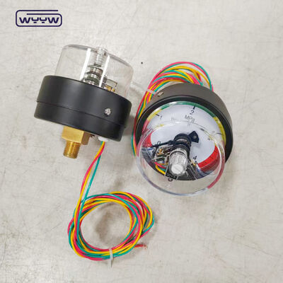 Manômetro de Contato Elétrico de 63mm com Conexão Traseira e Faixa de 4MPa para Aplicações Industriais