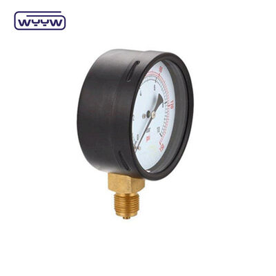 Conexão radial, manômetro de pressão de 60 mm, manômetro de pressão de gás