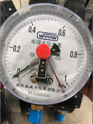Medidor de pressão de contacto eléctrico de 150 mm. Medidor de pressão de 150 mm, manómetro de caldeira, medidor de pressão de contacto eléctrico à prova de explosão.