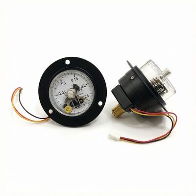 60 mm Flange axial Medidor de pressão de contacto elétrico -0,05~0,25 MPa 10VA Tipo seco