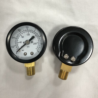Manômetro de tubo Bourdon de menos 40 a 140 graus Fahrenheit, material do tubo em bronze fosforoso, oferecendo desempenho