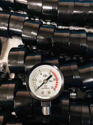 Faixa de Medição 0-100 Mpa Manômetro Econômico Adequado para Aplicações de Oxigênio CO2 Tipo Seco Durável e de Desempenho