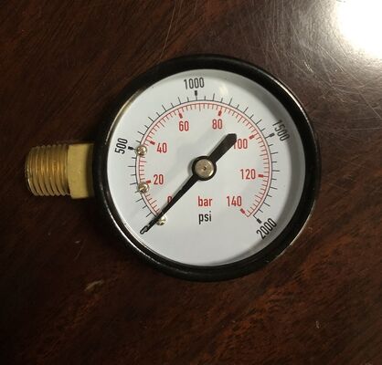 Bottom Mount Bourdon Tube Pressure Gauge with Sample Check for Reliable Gas Pressure Manometer Monitoring